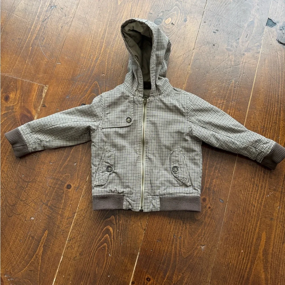 Baby Gap Brown‎ Checkered Kids Jacket- 4T